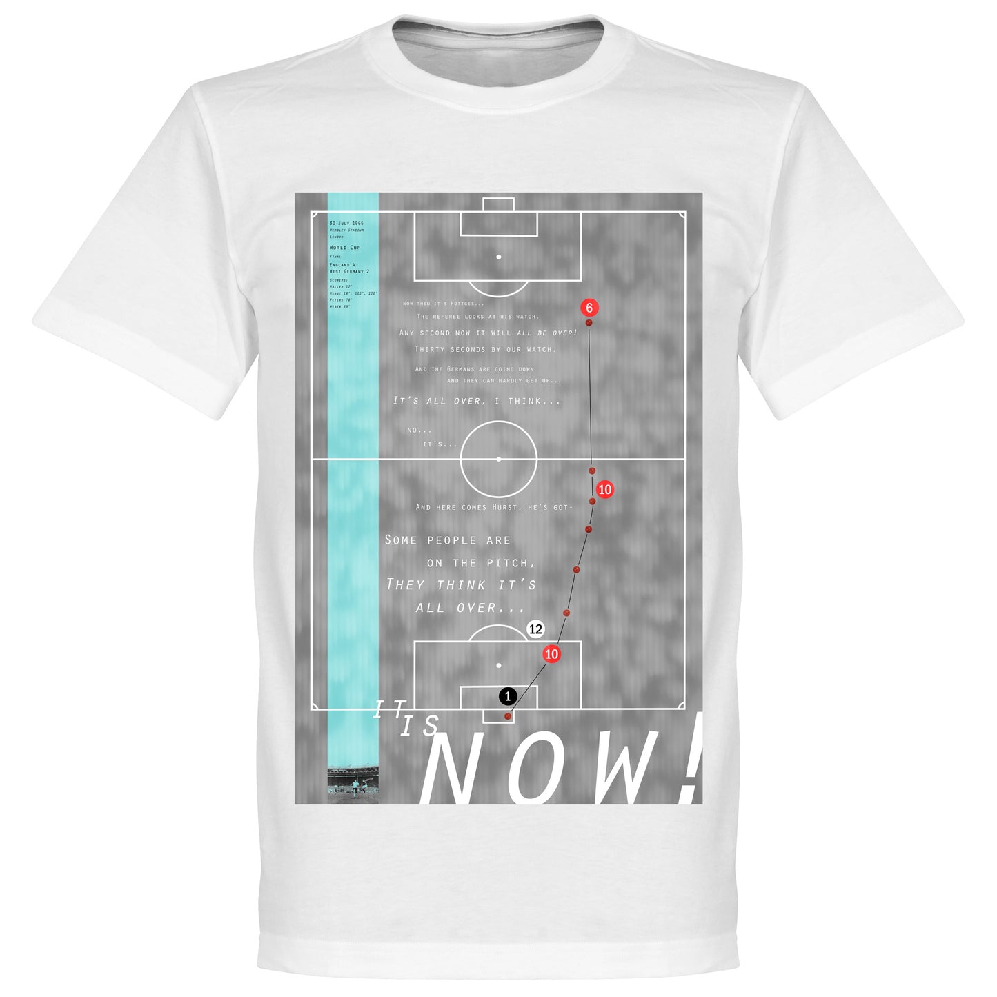 Pennarello Geoff Hurst 1966 Classic Goal T-shirt - White