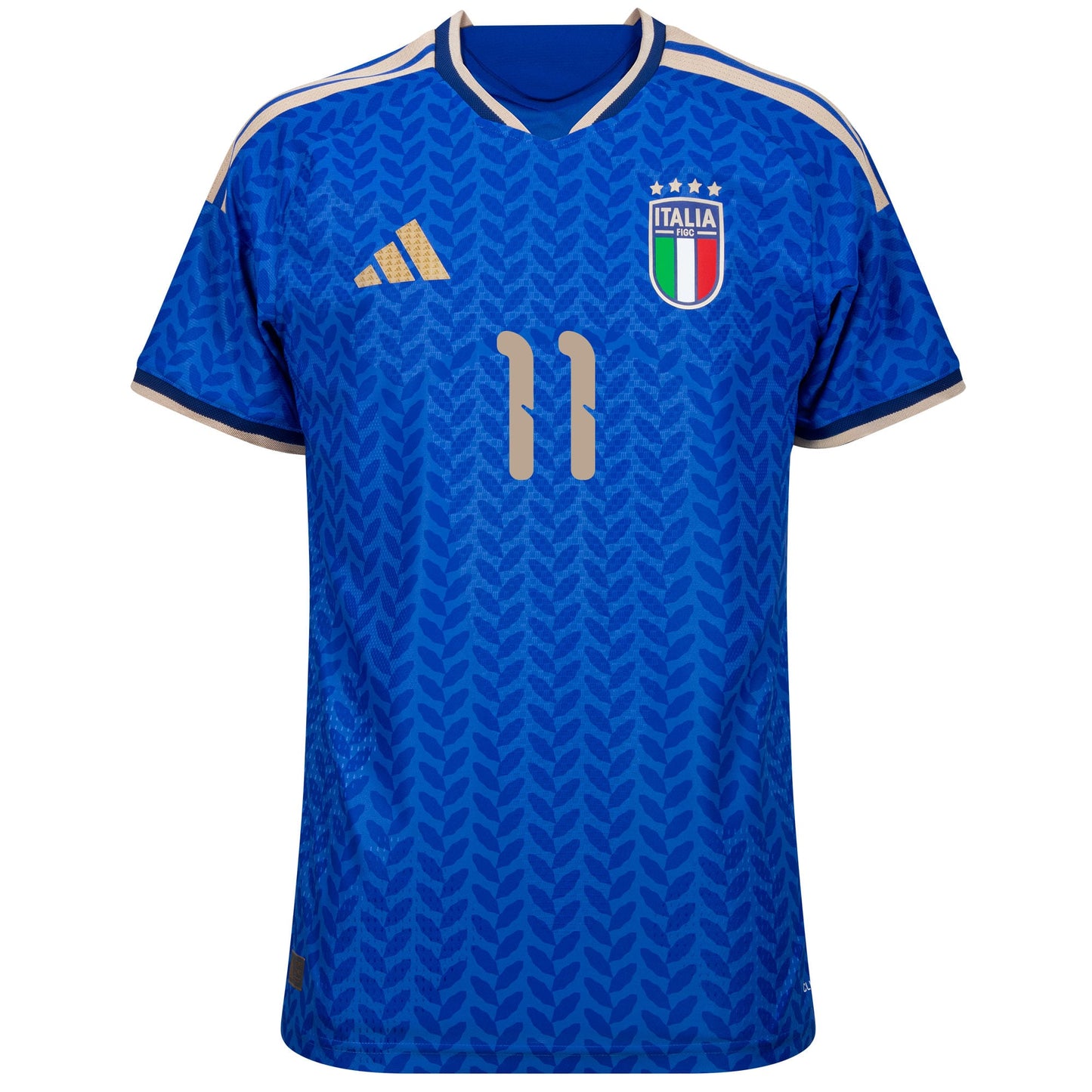 adidas Italy Authentic Home Kean 11 Shirt 2026-2027 (Official Printing)