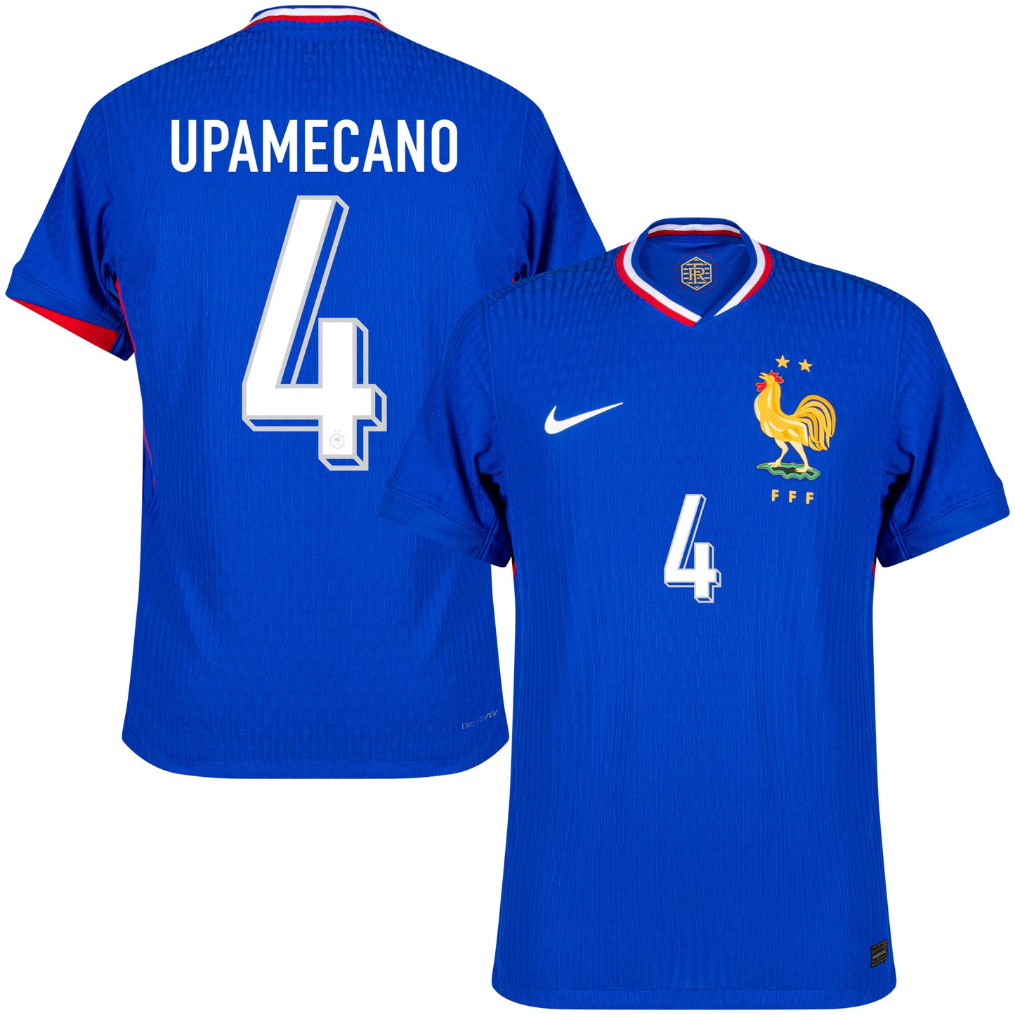 Nike France Home Dri-Fit ADV Match Upamecano 4 Shirt 2024-2025 (Official Printing)