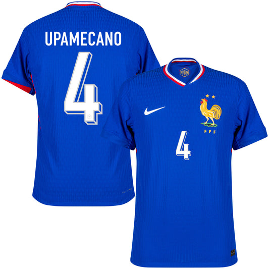 Nike France Home Dri-Fit ADV Match Upamecano 4 Shirt 2024-2025 (Official Printing)