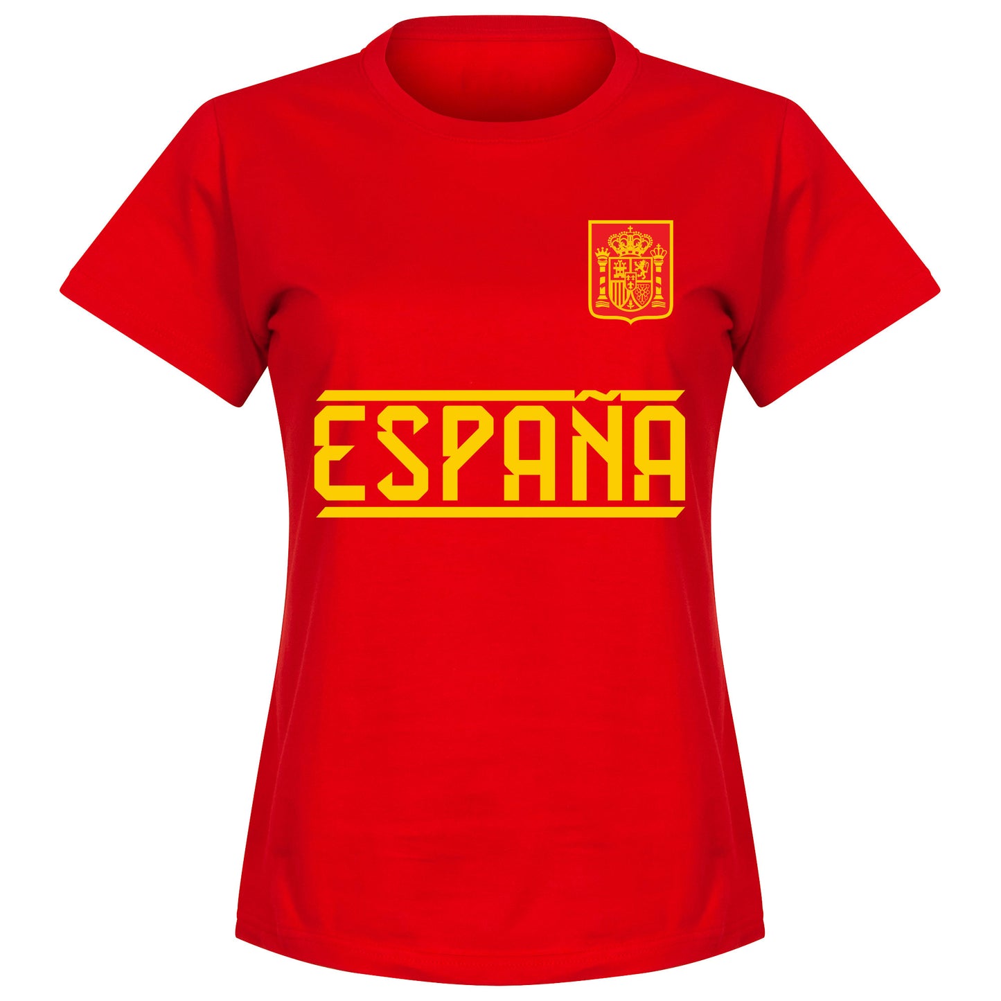 Spain Team Womens T-shirt - Red