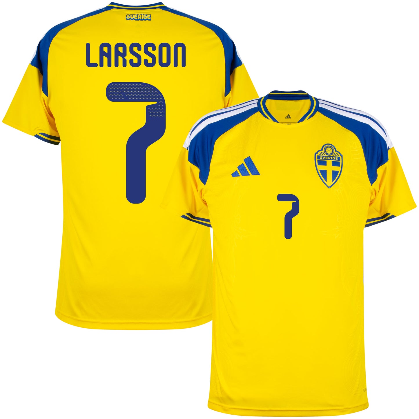 adidas Sweden Home Larsson 7 Shirt 2026-2027 (Official Printing)