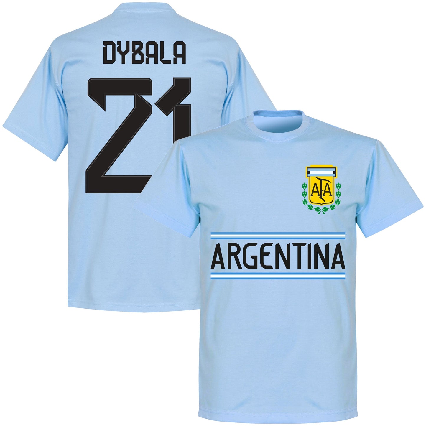 Argentina Dybala 21 Team KIDS T-shirt - Sky Blue