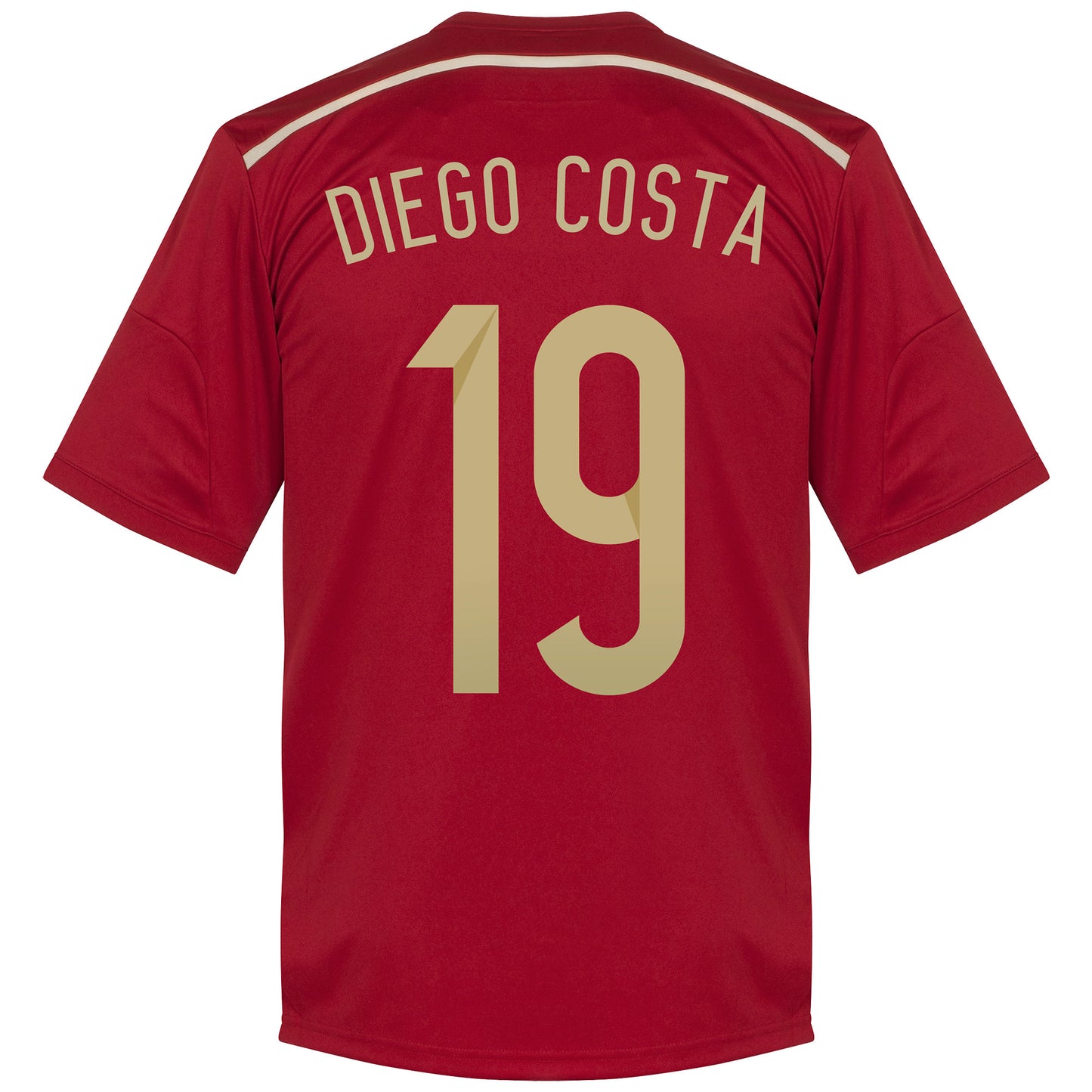 Spain Home Diego Costa Shirt 2014 2015