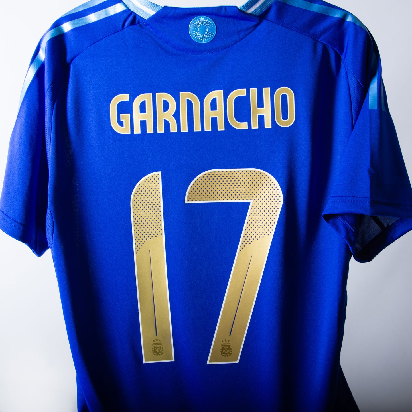 adidas Argentina Away Authentic Garnacho 17 Shirt 2024-2025 (Official Printing)