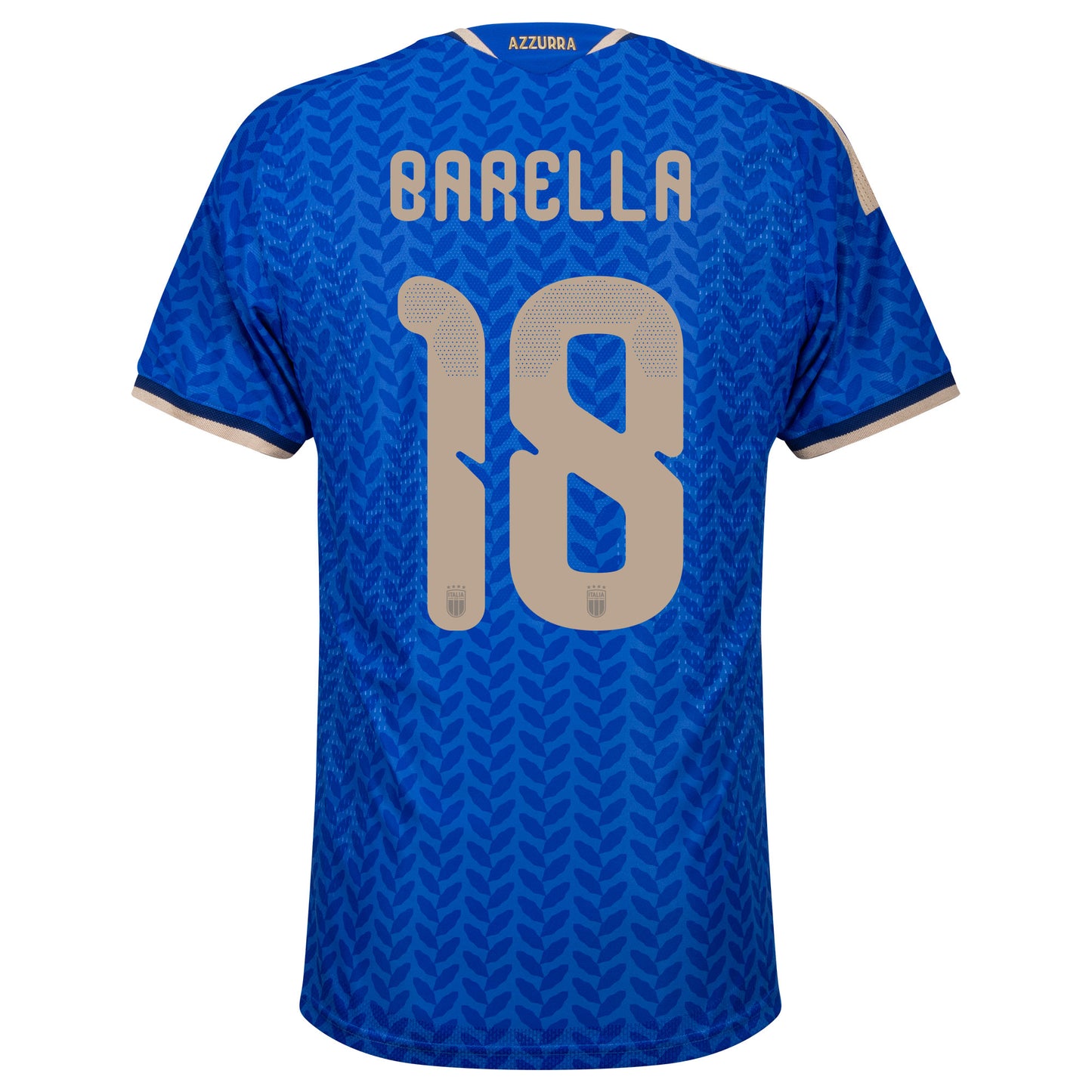 adidas Italy Authentic Home Barella 18 Shirt 2026-2027 (Official Printing)
