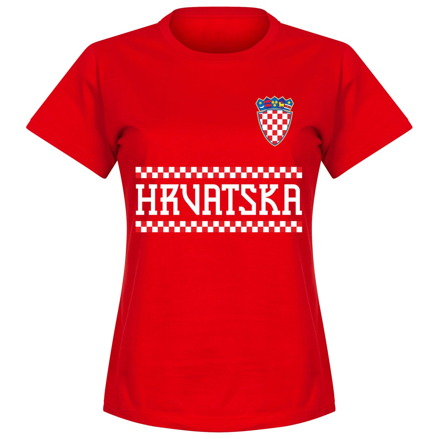 Croatia Team Womens T-Shirt - Red