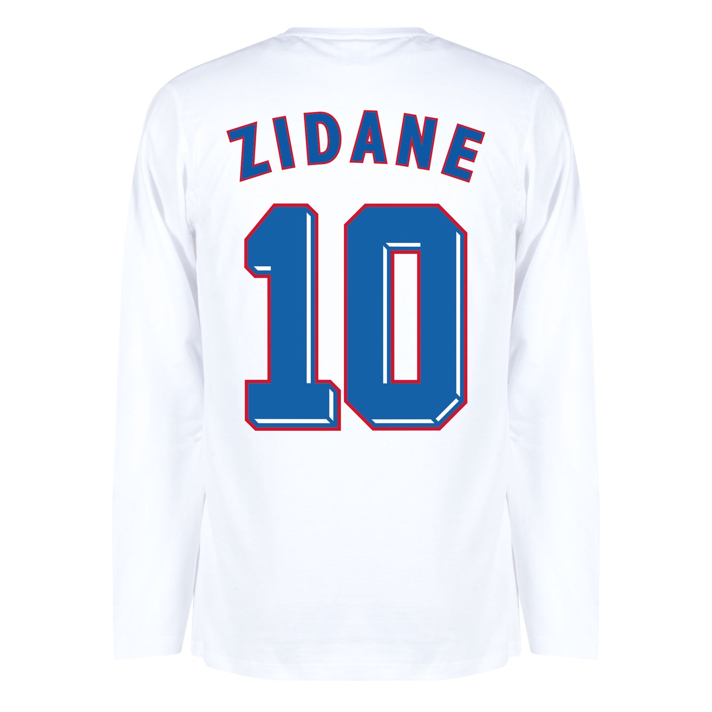 France 1998 Zidane 10 Retro L/S T-shirt - White