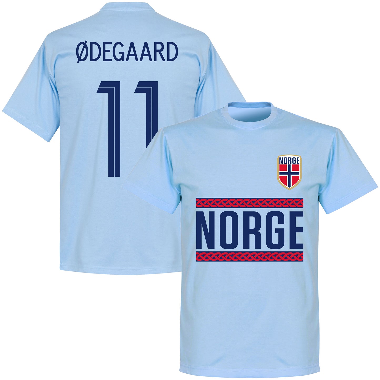 Norway Ødegaard 11 Team T-Shirt - Sky Blue