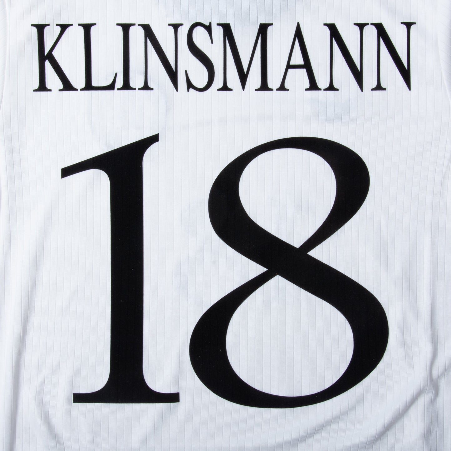 adidas Germany 125th Anniversary Klinsmann 18 Shirt (1996 Legend Flock Printing)