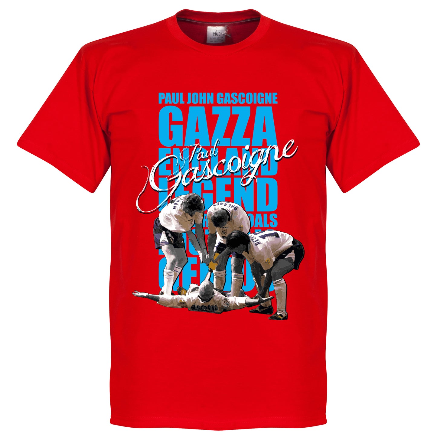 Gazza Legend T-Shirt - Red