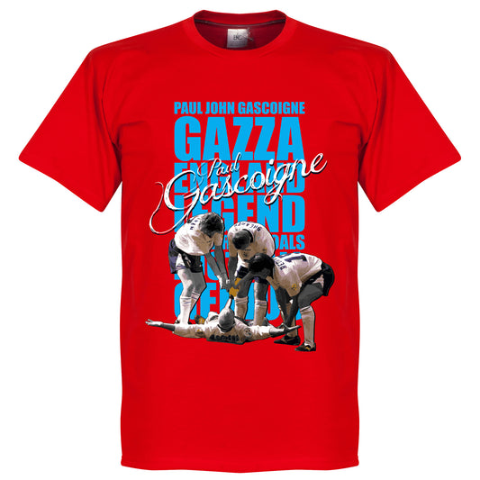 Gazza Legend T-Shirt - Red