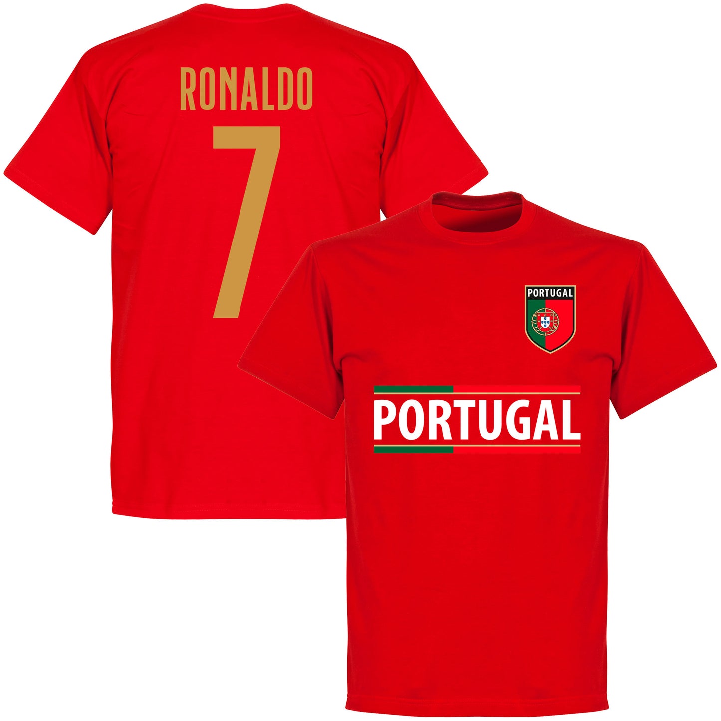 Portugal 2022 Team Ronaldo 7 T-shirt - Red