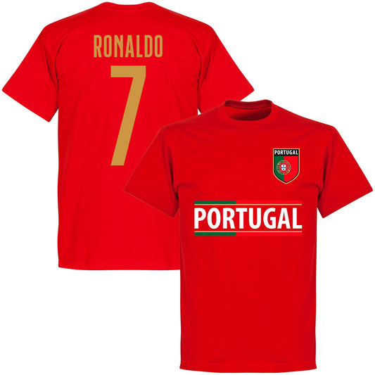 Portugal 2022 Team Ronaldo 7 KIDS T-shirt - Red