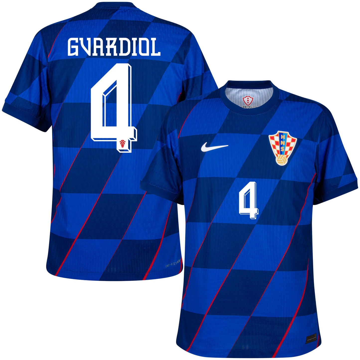 Nike Croatia Away Dri-Fit ADV Match Gvardiol 4 Shirt 2024-2025 (Official Printing)