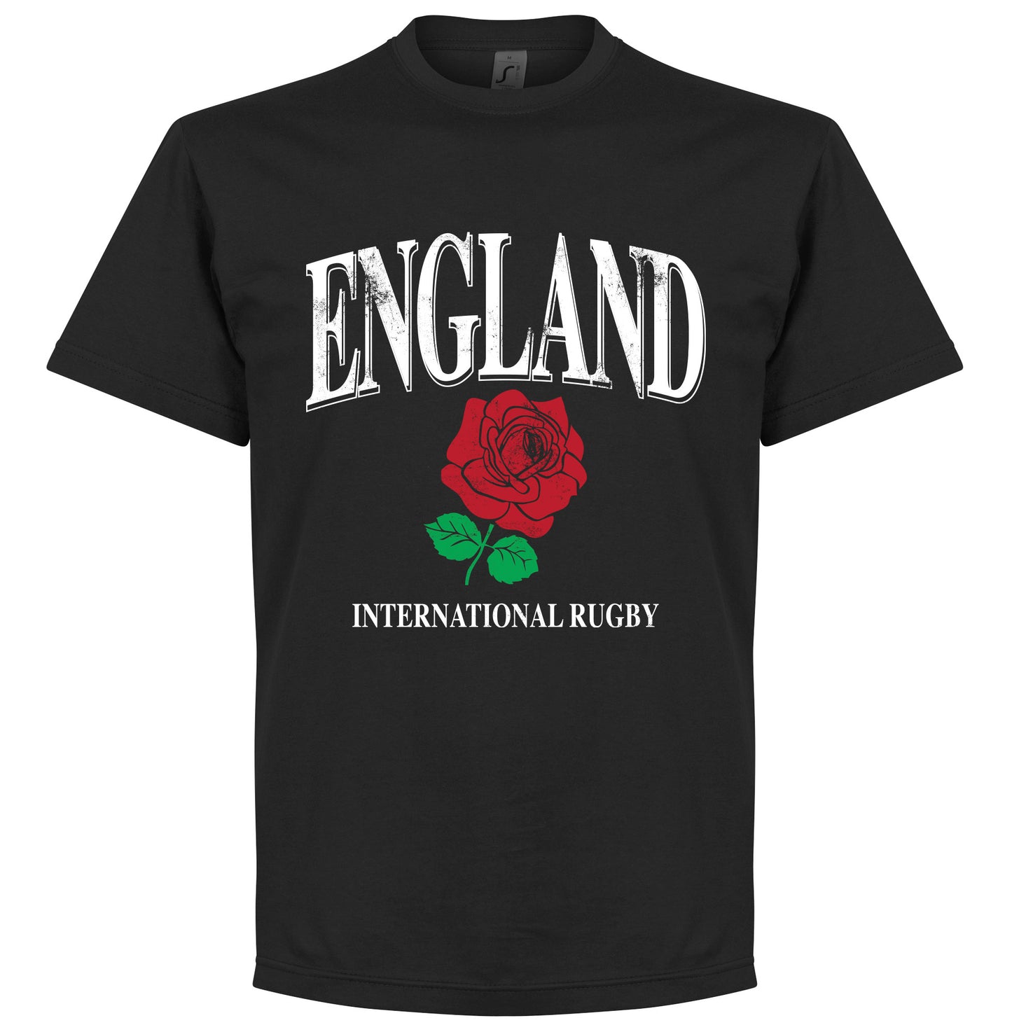 England Rose International Rugby T-Shirt - Black