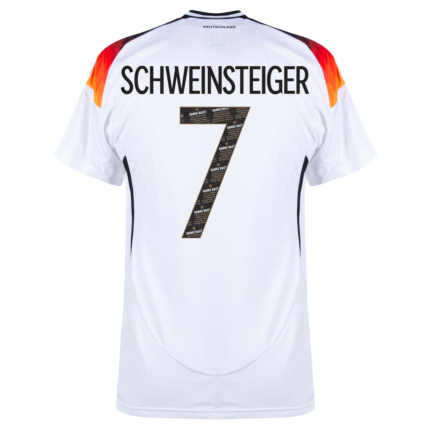 adidas Germany Home Schweinsteiger 7 Shirt 2024-2025 (Danke Bastian Printing)