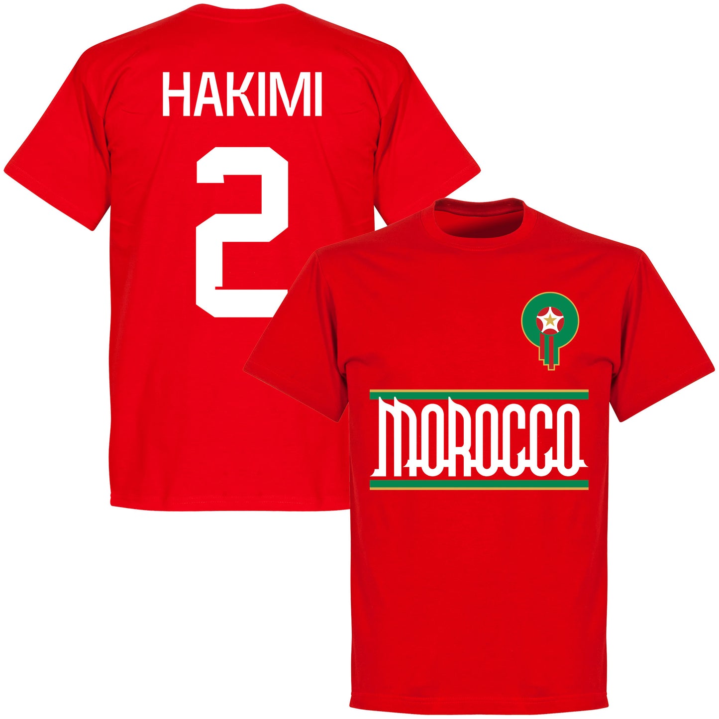Morocco Team Hakimi 2 T-shirt - Red
