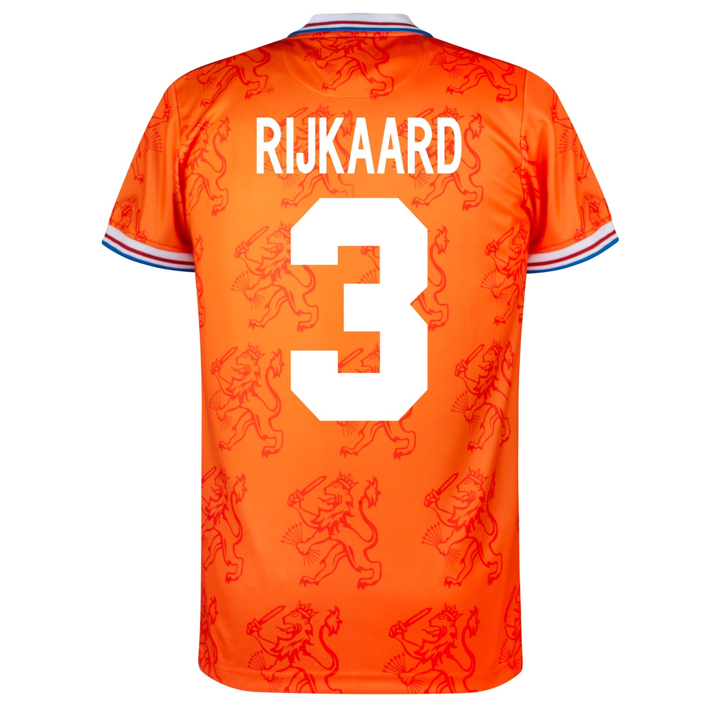 Copa Holland Home Rijkaard 3 Retro Shirt 1994 (Retro Flock Printing)