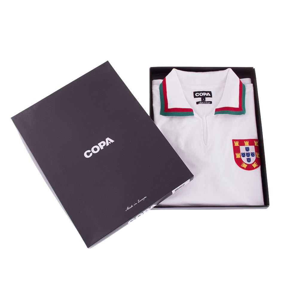 Copa Portugal Away Figo 7 Retro Shirt 1972-1973 (Retro Flock Printing)