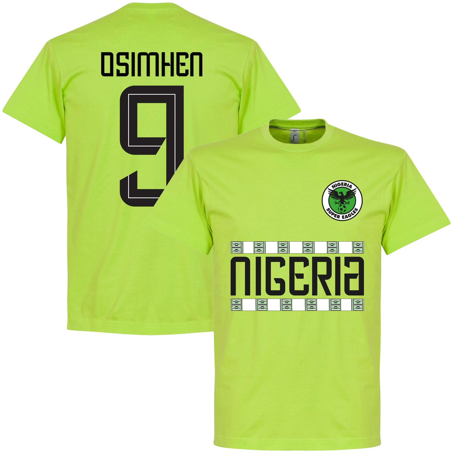 Nigeria Team Osimhen 9 T-shirt - Apple Green