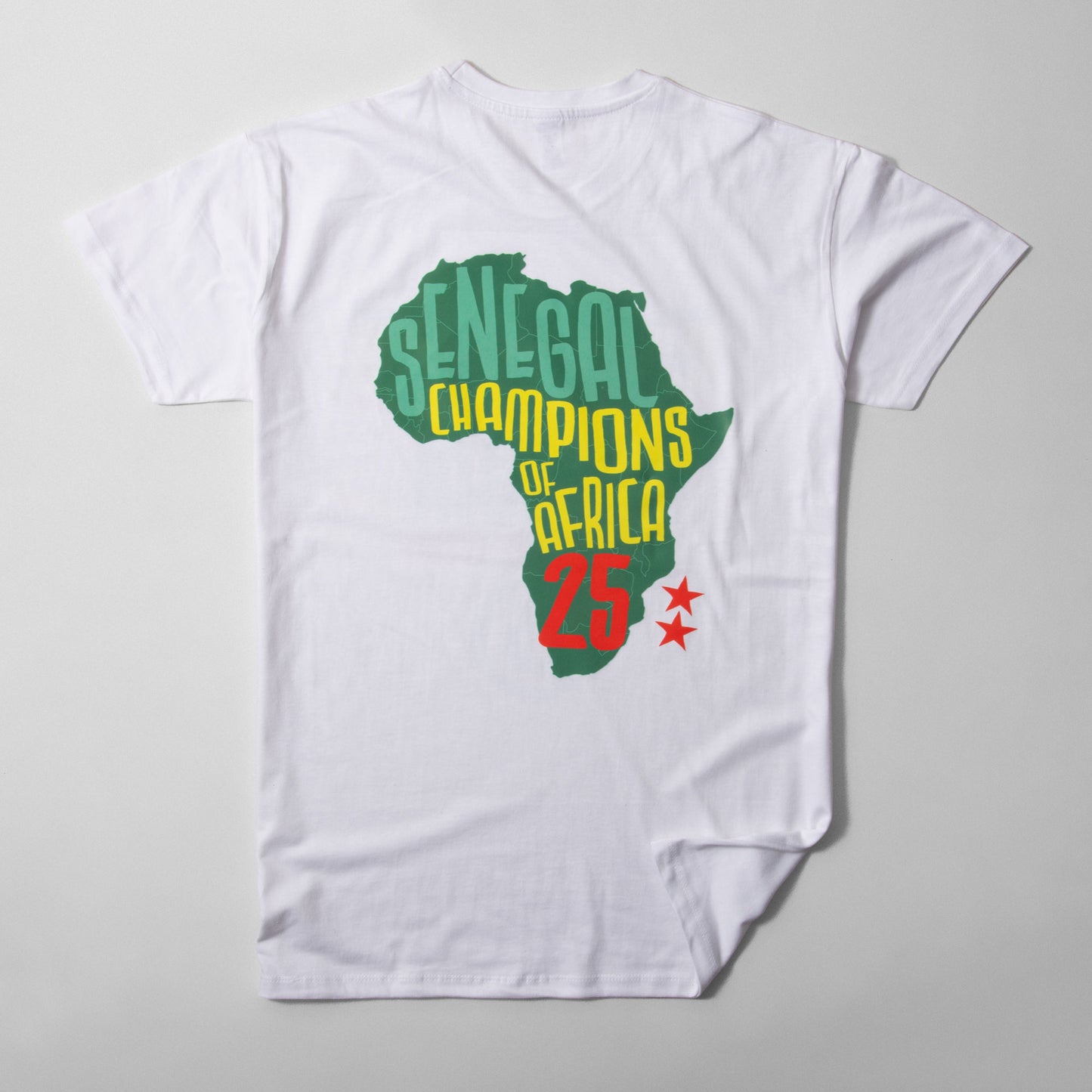 Senegal 2025 AFCON Winners T-shirt - White