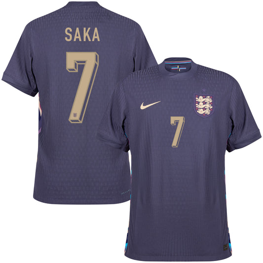 Nike England Dri-Fit ADV Match Away Saka 7 Shirt 2024-2025 (Official Printing)