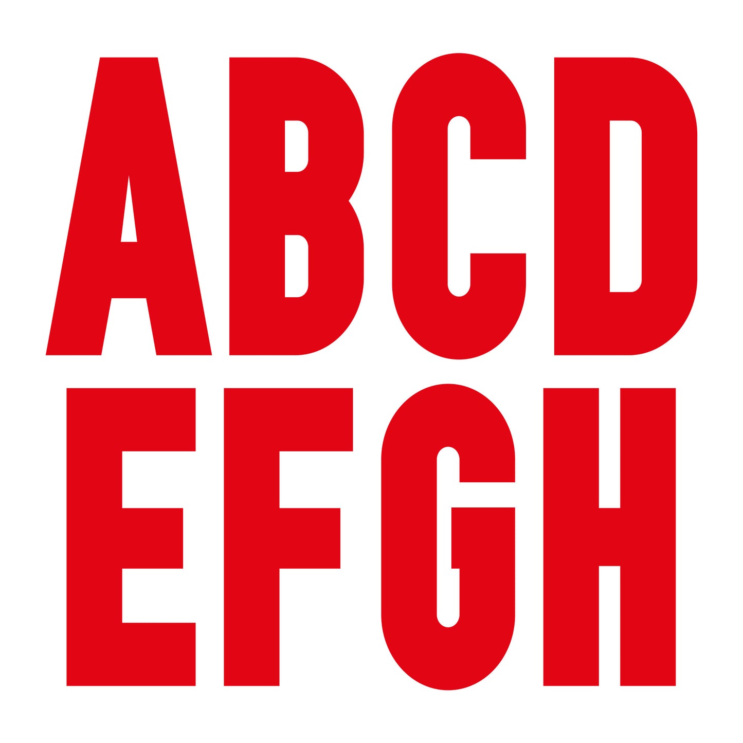 20-21 England Home Official Adult Letters (50mm)