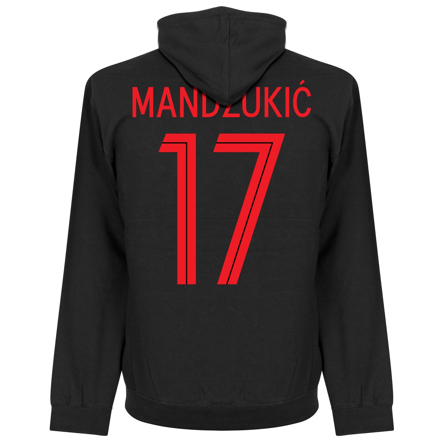 Croatia Mandzukic 17 Team Hoodie - Black