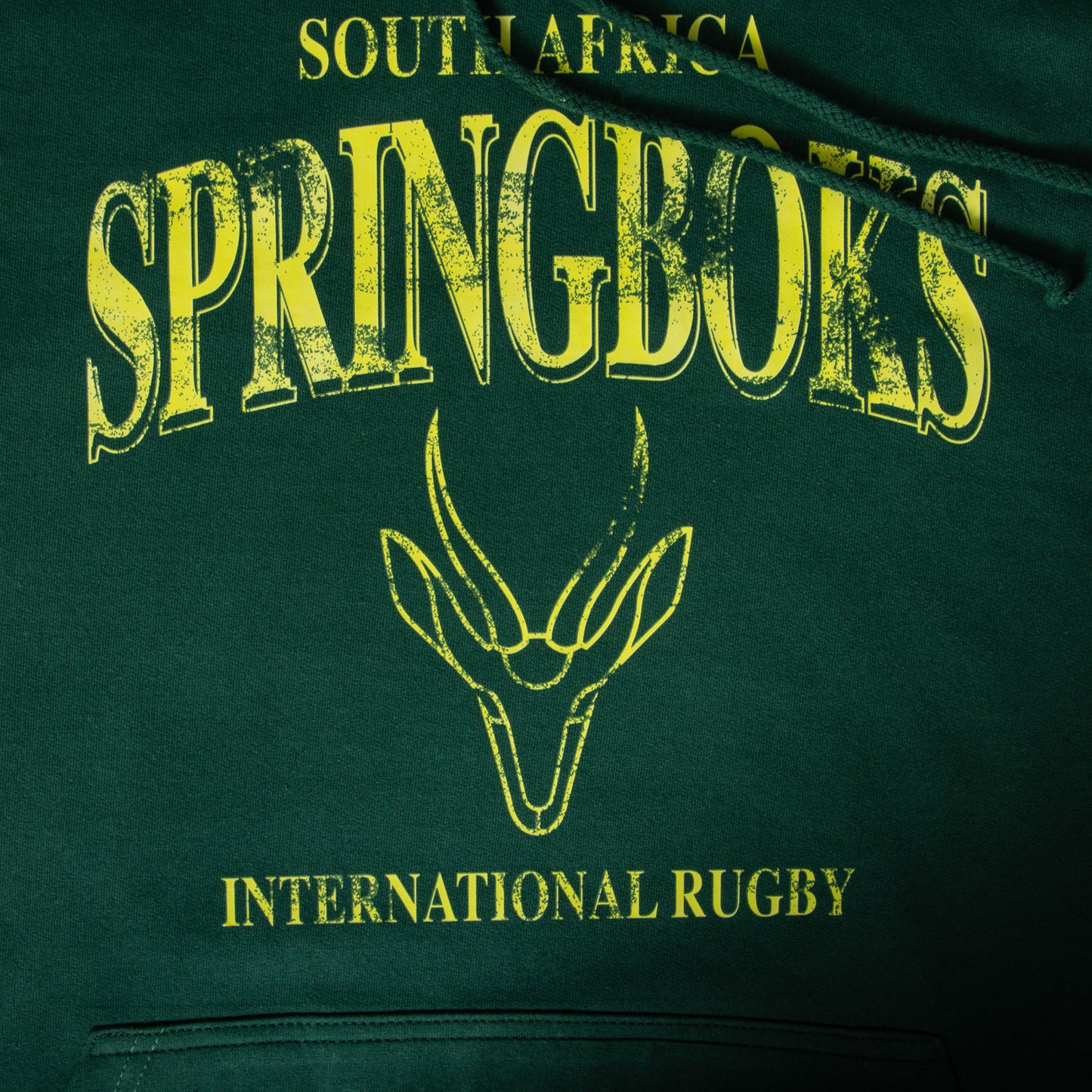 South Africa Springboks Rugby Hoodie - Bottle Green
