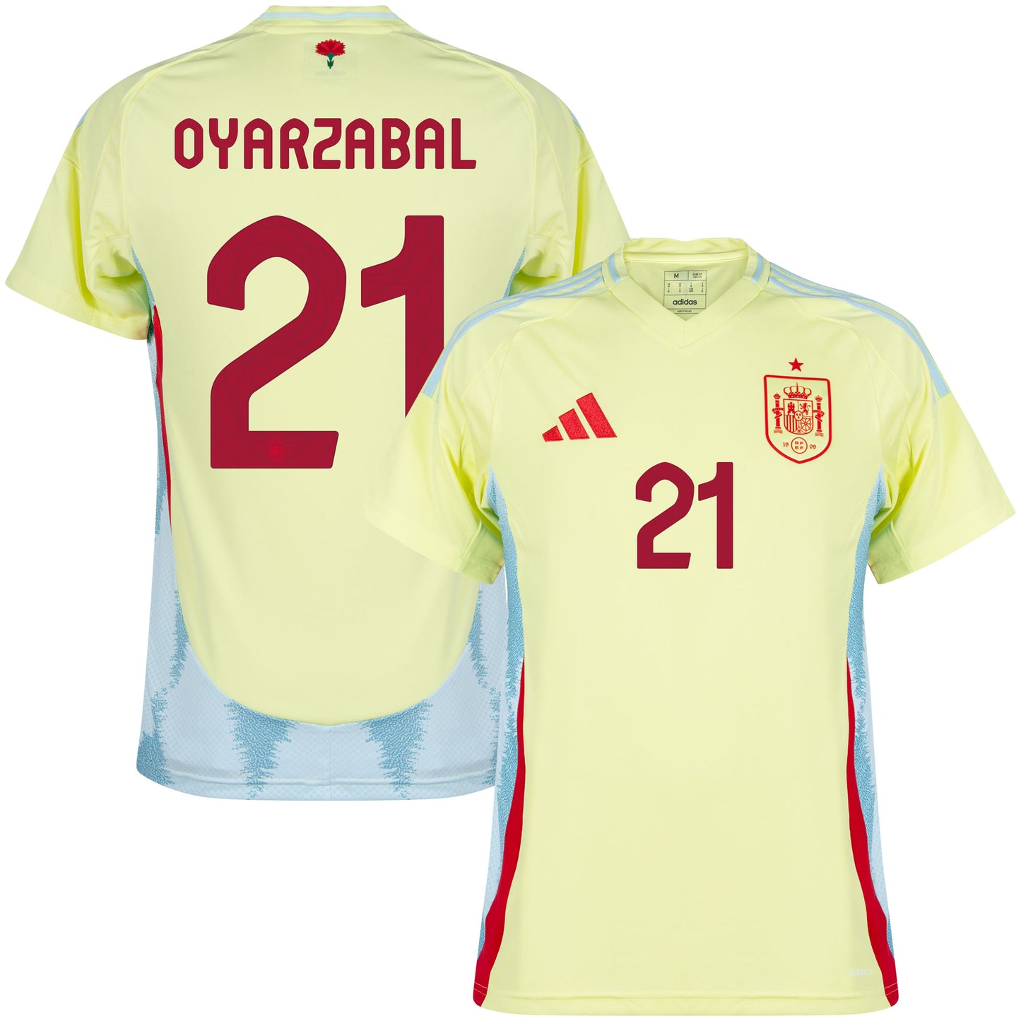 adidas Spain Away Oyarzabal 21 Shirt 2024-2025 (Official Printing)
