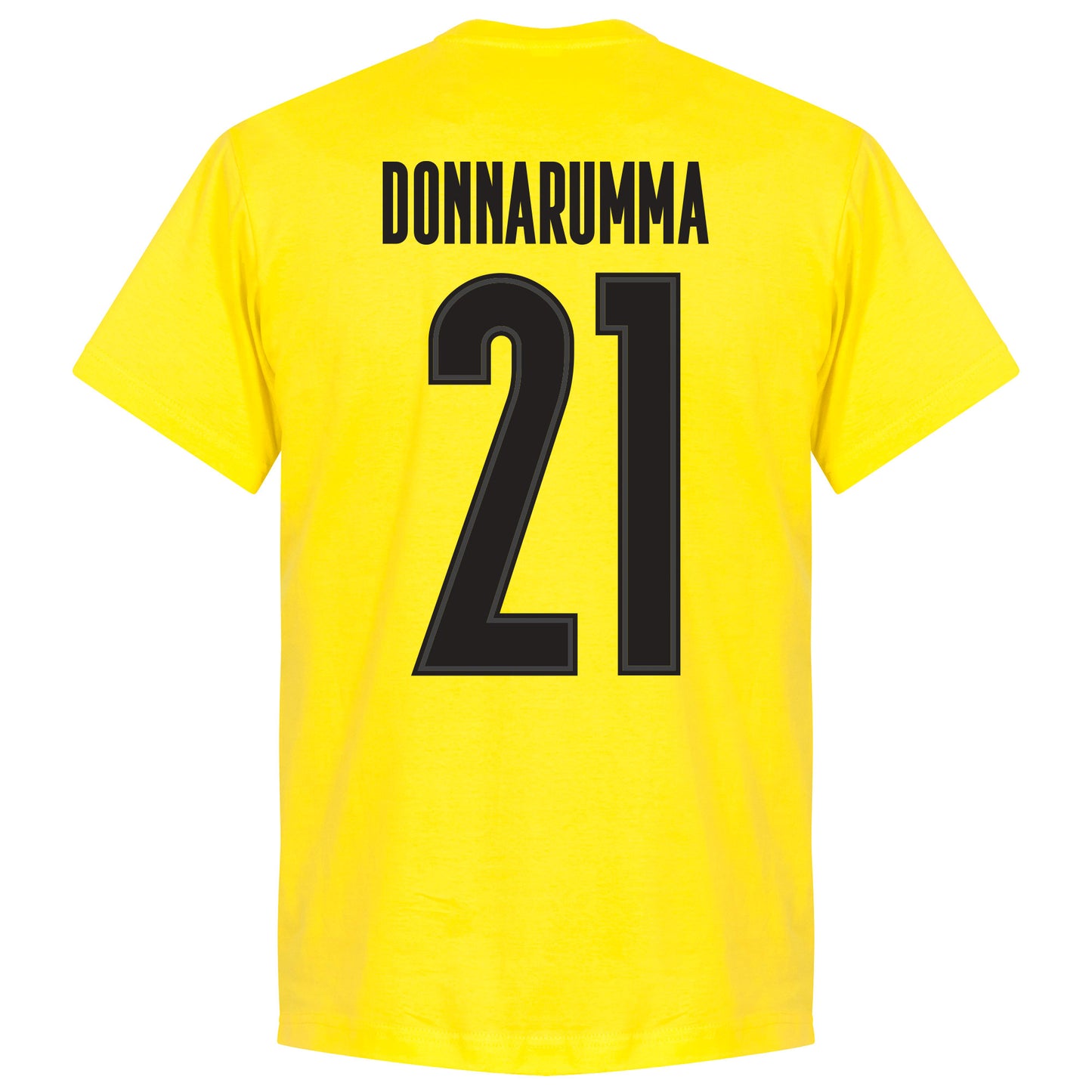 Italy Donnarumma 21 Team T-shirt - Lemon Yellow