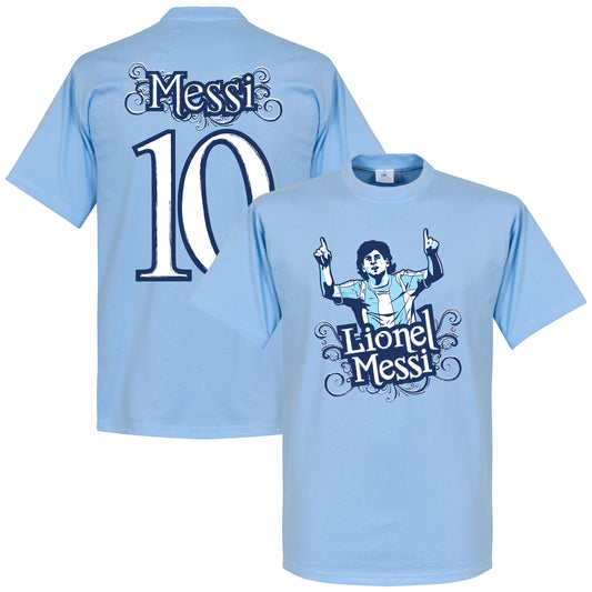 Lionel Messi No.10 Tee - Sky