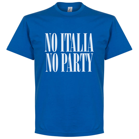 No Italia No Party T-Shirt - Royal