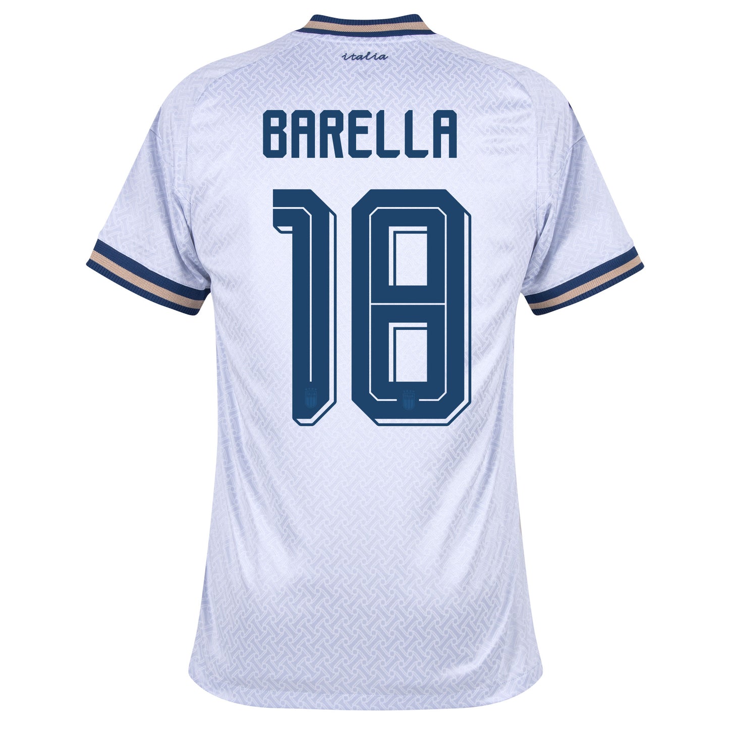 adidas Italy Authentic Away Barella 18 Shirt 2026-2027 (Official Printing)