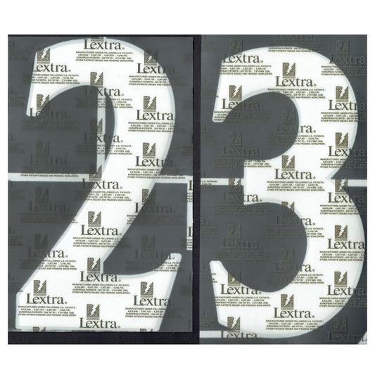 02-04 England Away Official Back Numbers - Loose 250mm