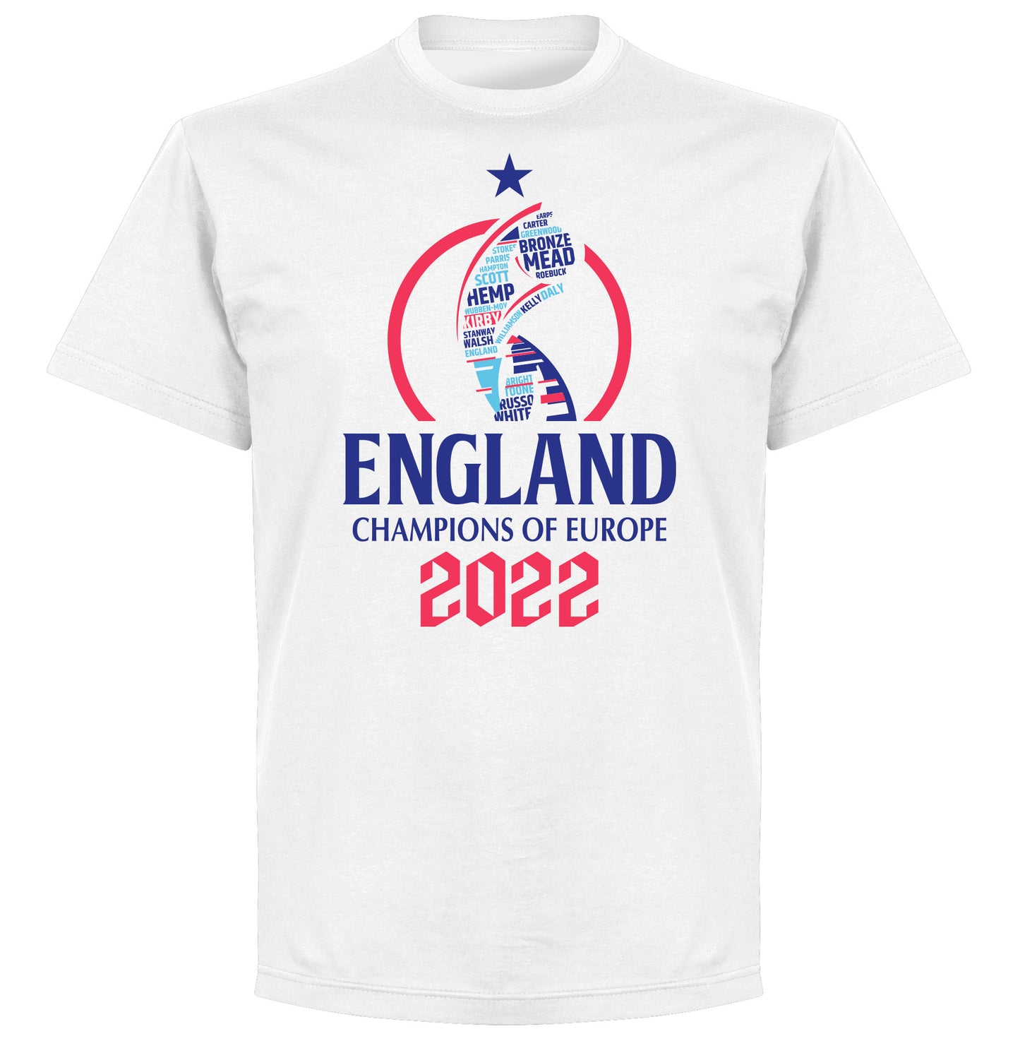 England 2022 Winners Road to Victory T-shirt - White