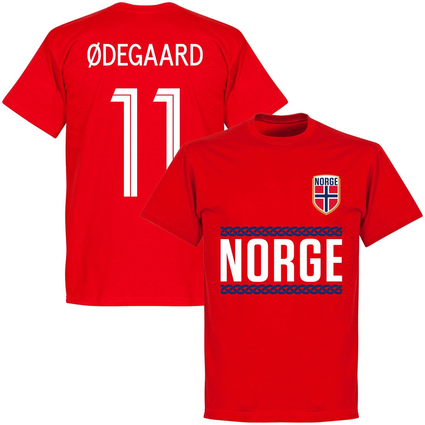 Norway Team Ødegaard 11 T-Shirt - Red