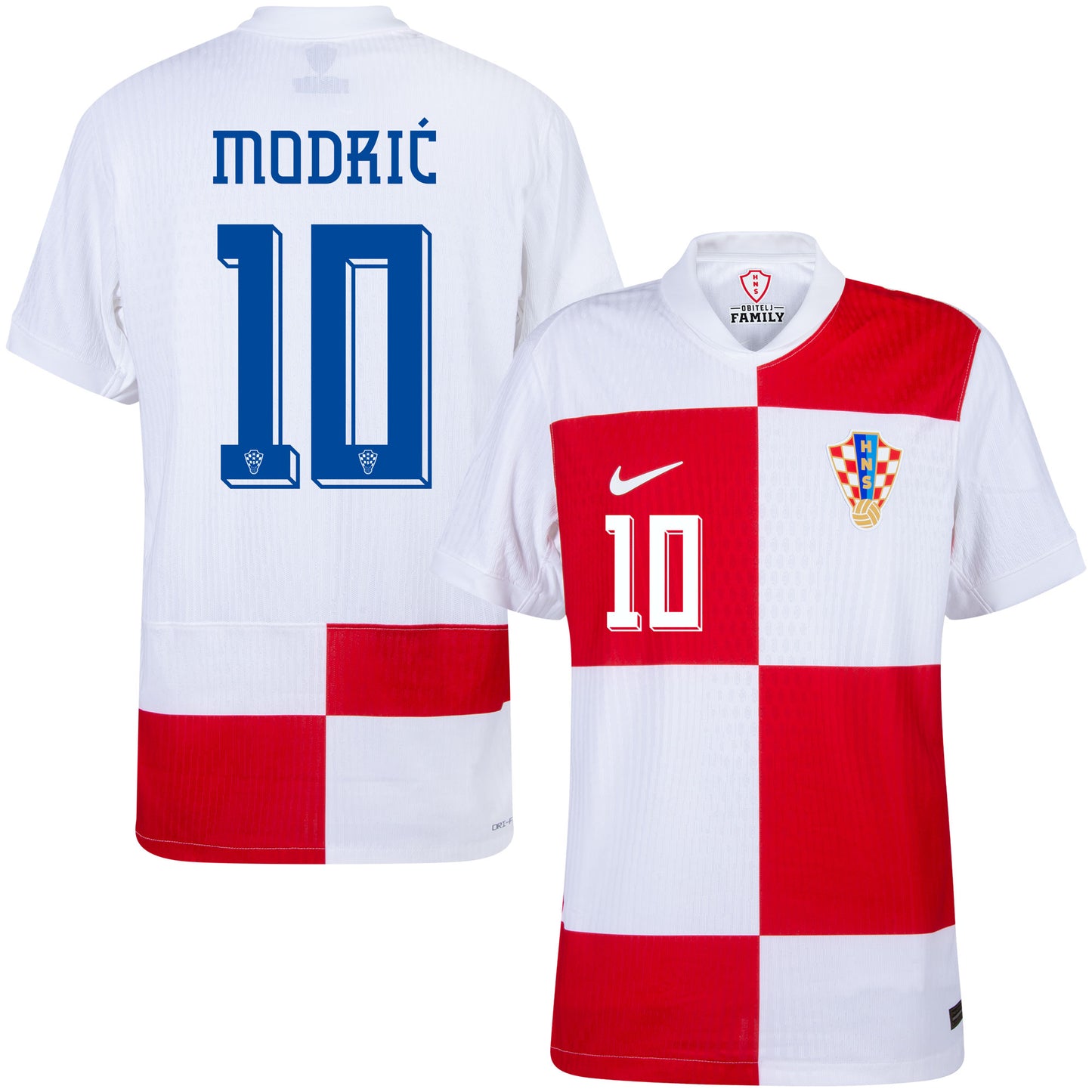 Nike Croatia Home Dri-Fit ADV Match Modrić 10 Shirt 2024-2025 (Official Printing)
