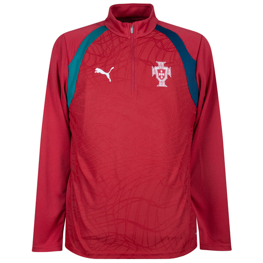 Puma Portugal 1/4-zip Training Top - Red - 2026-2027