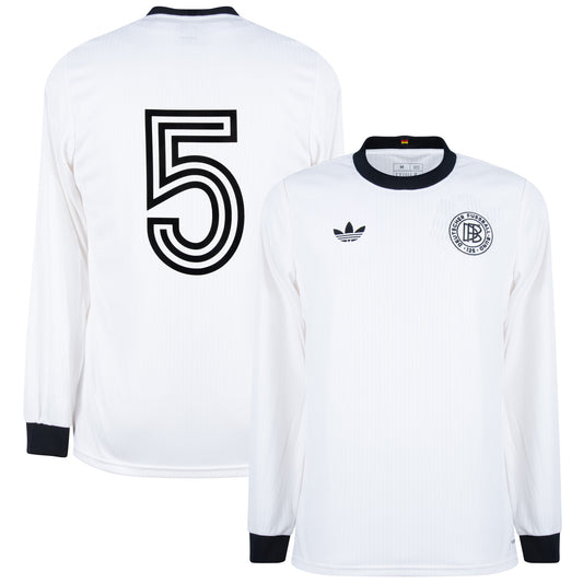 adidas Germany 125th Anniversary L/S No.5 Shirt (1980 Legend Flock Printing)