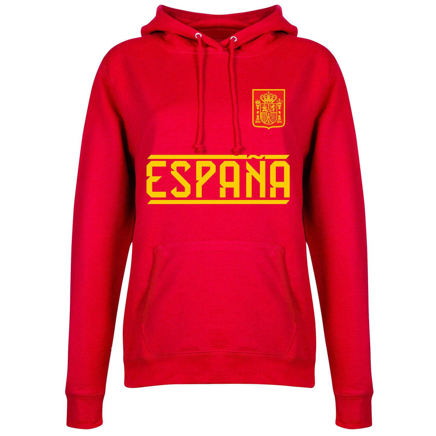 Spain Team Womens Hoodie - Red