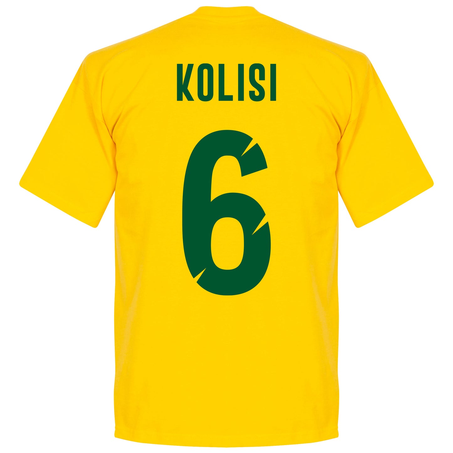 South Africa Rugby Team Kolisi 6 T-shirt - Yellow