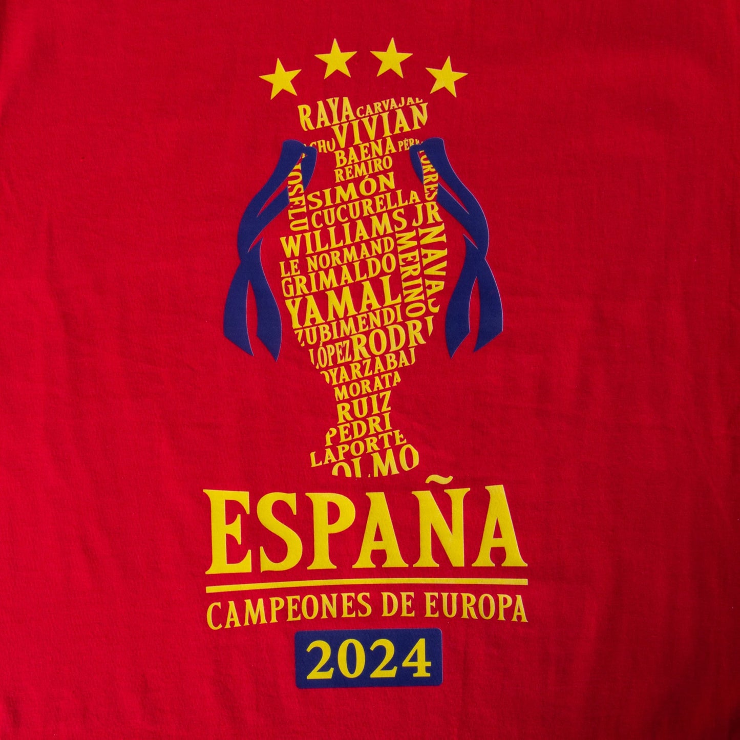 Spain Campeones de Europa 2024 Road to Victory T-shirt - Red