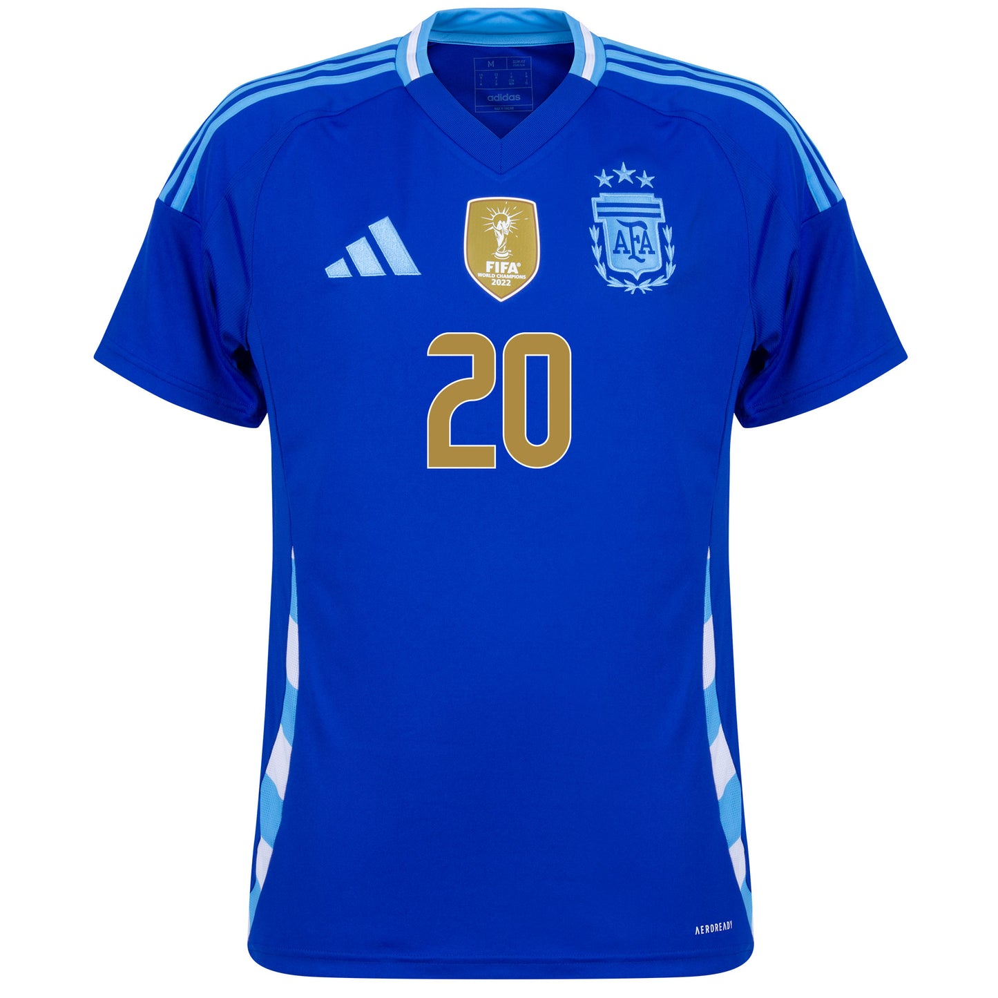 adidas Argentina Away Mac Allister 20 Shirt 2024-2025 (Official Printing)
