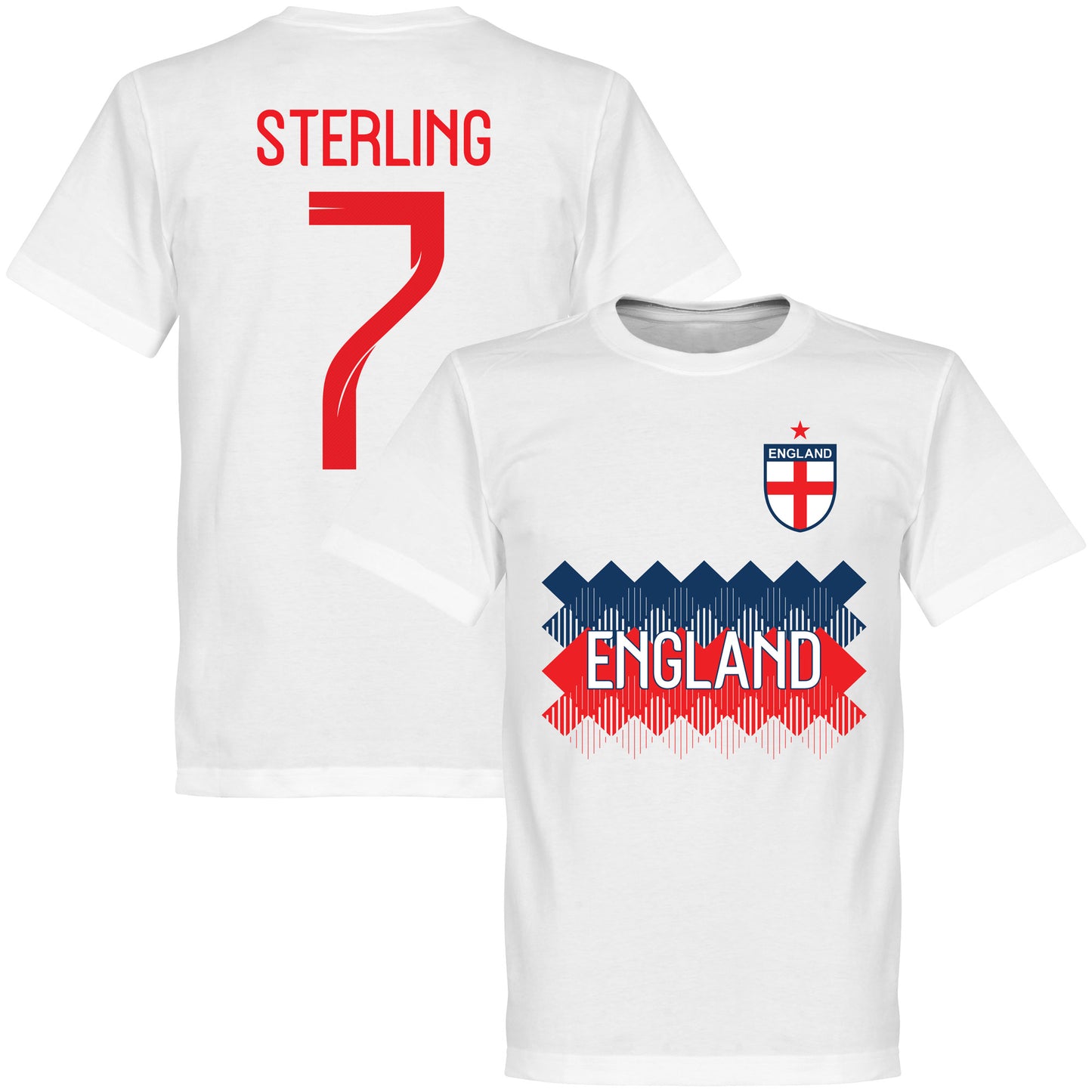 England Sterling 7 Team T-Shirt - White