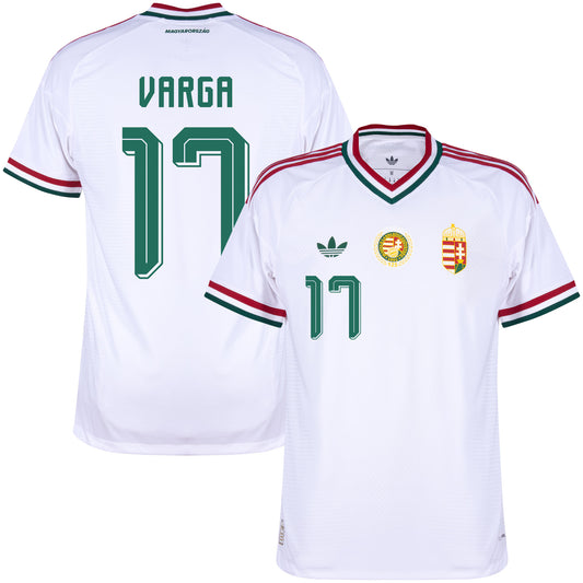 adidas Hungary Authentic Away Varga 17 Shirt 2026-2027 (Official Printing)