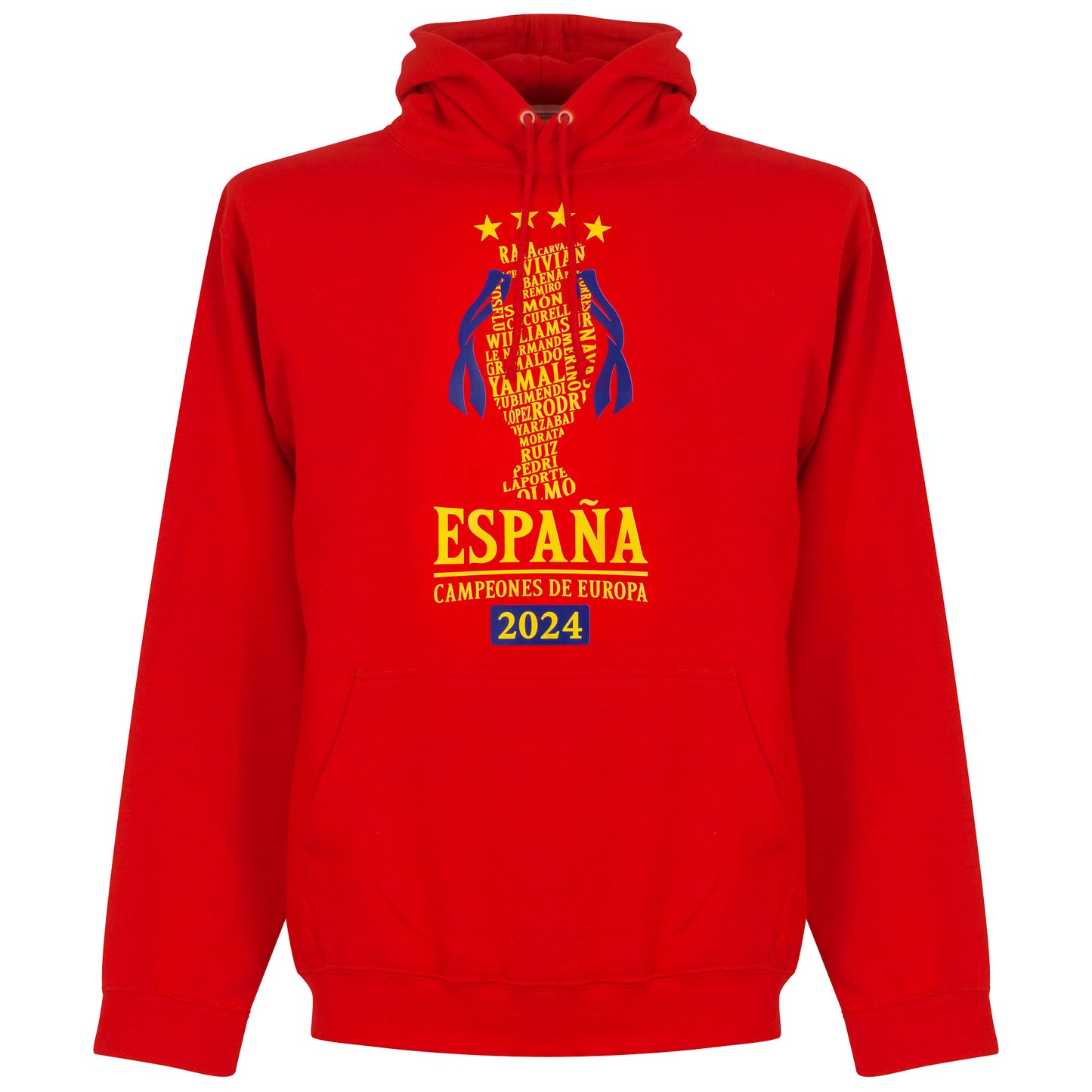 Spain Campeones de Europa 2024 Squad Hoodie - Red