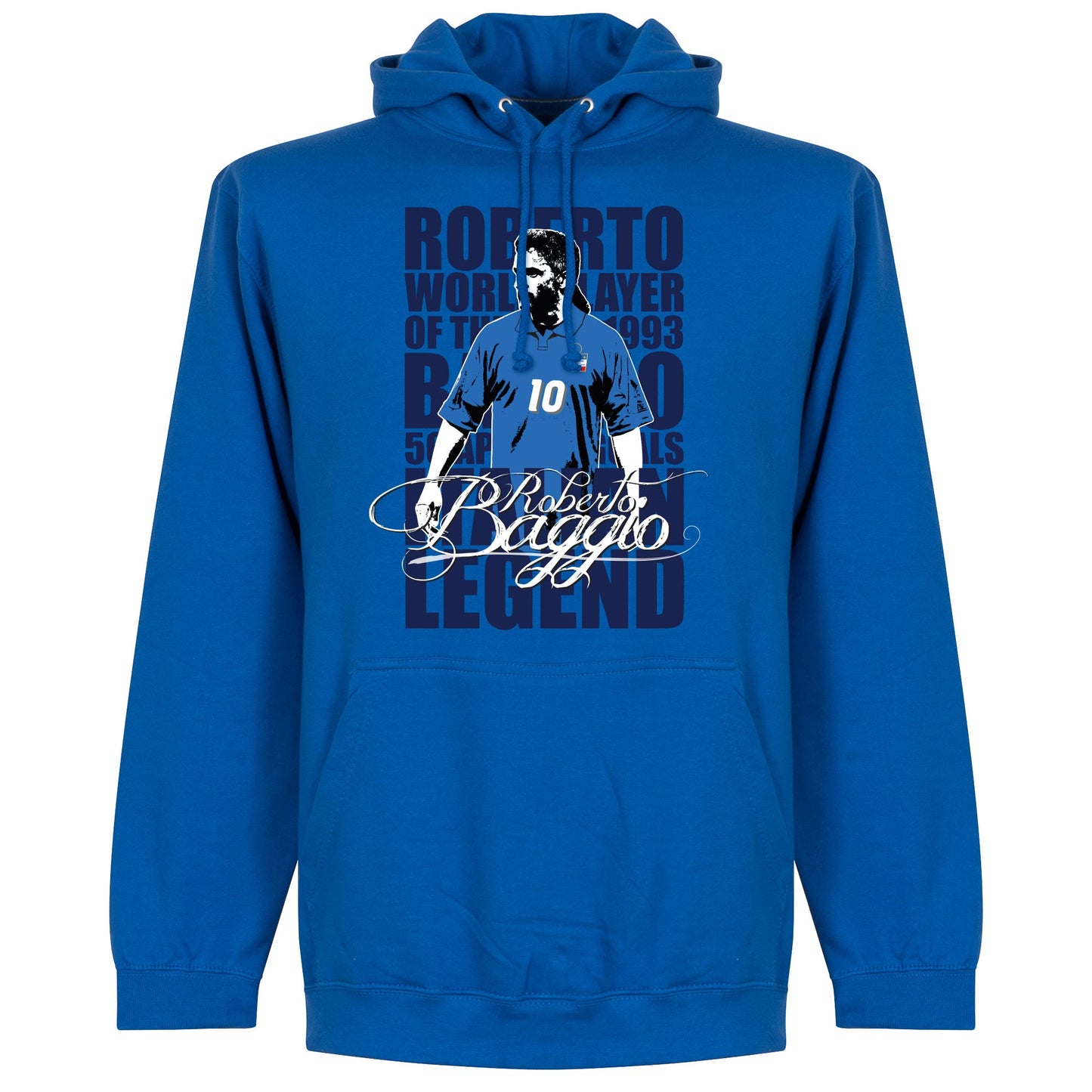 Roberto Baggio Legend Hoodie - Royal