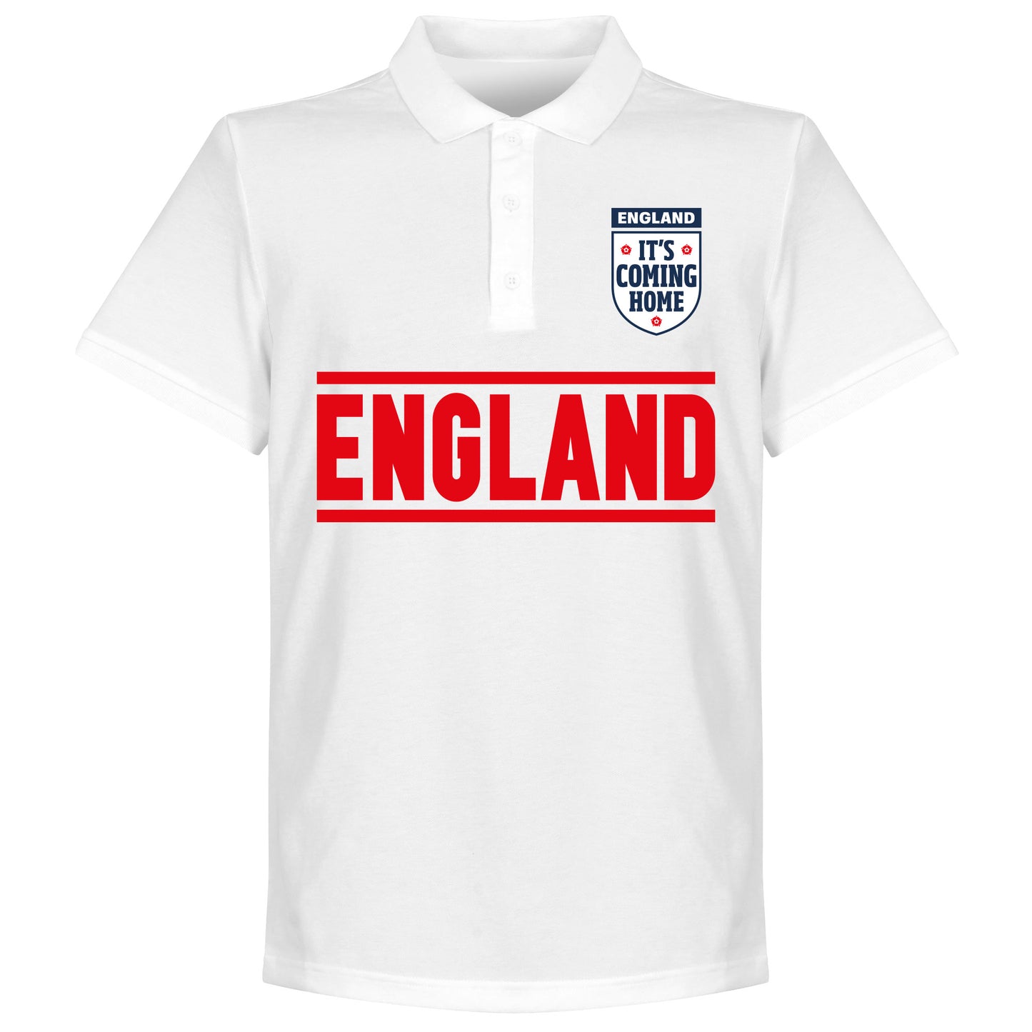 England Team Polo Shirt - White